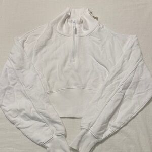 NWT aerie Half-Zip Cropped Pullover